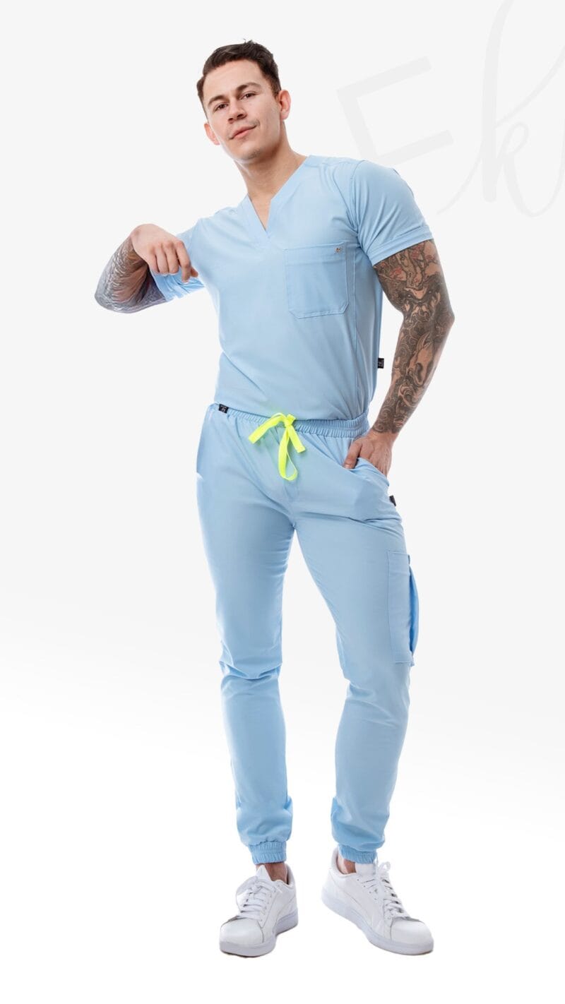 Scrub Light Antifluidos Baby Blue Hombre