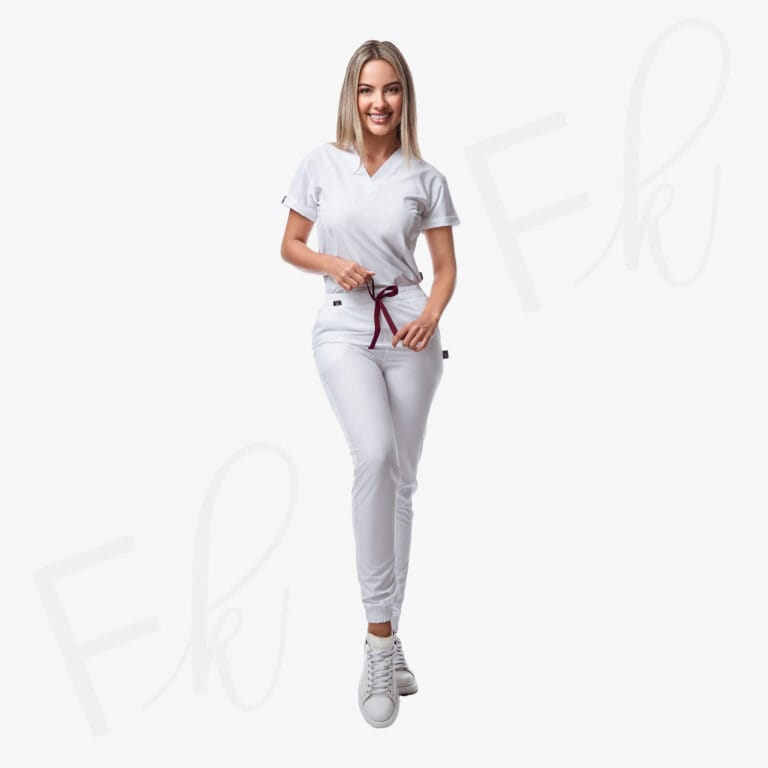 Scrub Pro Lite Antifluidos White Mujer