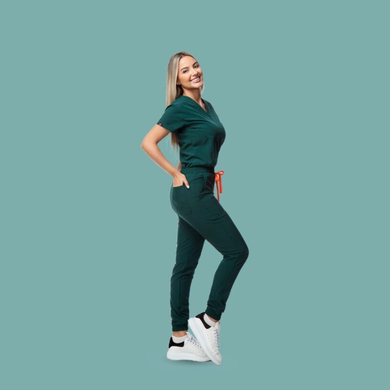 Scrub Clásico Light Antifluidos Green Hunter Mujer