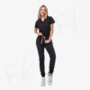 Scrub Pro Lite Antifluidos Negro Mujer