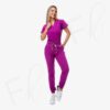 Scrub Pro Lite Antifluidos Magenta Mujer